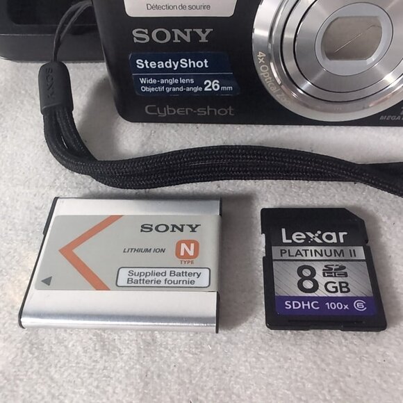 Sony Cybershot DSC-W610 Black WORKING TESTED Charging Adapter Battery 14.1MP 4X - Picture 3 of 16